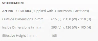 Langi Jón 615x150x110 mm (603) - Image 2