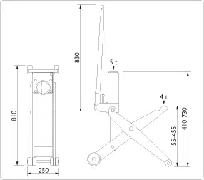 AC-FJ40 Lyftara- og vélatjakkur 4.0/5.0t - Image 2