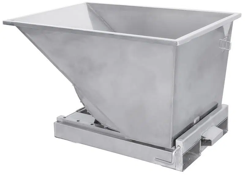 Ryðfrír ruslagámur 320 lítra