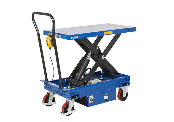 Rafdrifið lyftuborð á hjólum 520x1010mm-500kg