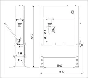 AC-P100H - 100t legupressa ( hand/loft ) - Image 10