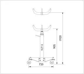 AC-VLT12 - Gírkassatjakkur 1200kg - Image 6
