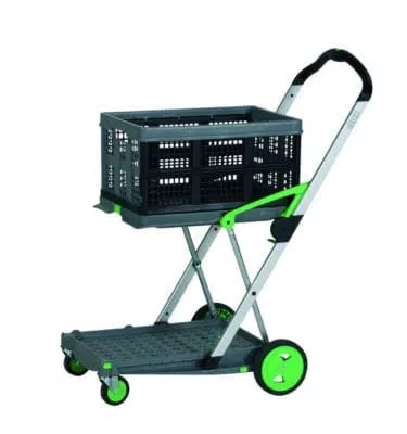 Claxinn samanbrjótanlegur vagn m/körfu