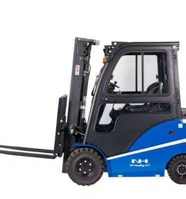 Gaffallyftari 4-hjóla - 2,5t - með húsi