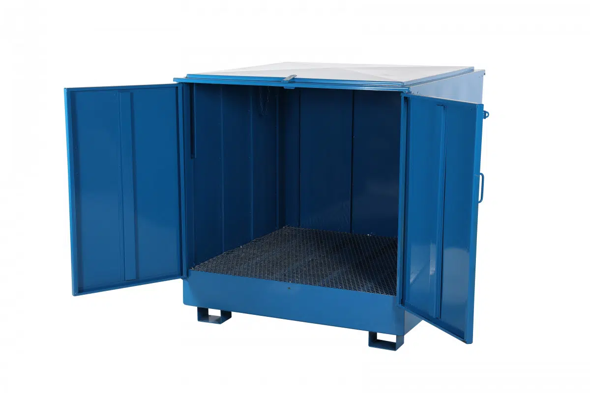 Lekabytta, undir 4 standandi tunnur, alveg lokuð - 380ltr