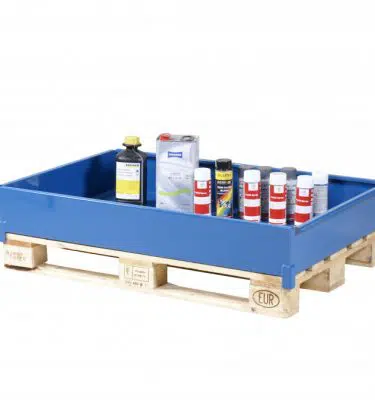 Lekabytta, opið fat fyrir minni einingar - 150ltr ofan á pallettur