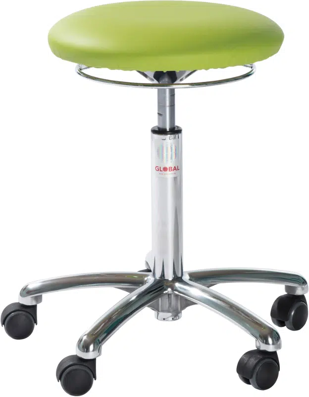 Beta alu stóll - Grænt gervileður