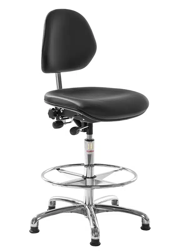 Vinnustóll ESD mjúkur m/baki