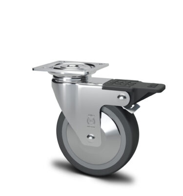 Ryðfrí hjól 50mm Pl+S+Br